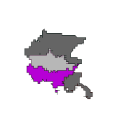 Cartina della regione selezionata FRIULI VENEZIA GIULIA - Zona della Bassa Pianura