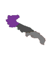 Cartina della regione selezionata PUGLIA - Daunia