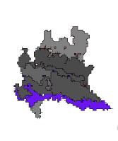 Cartina della regione selezionata LOMBARDIA - Pianura Centro-Occidentale