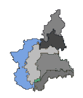 Cartina della regione selezionata ﻿PIEMONTE - Alpi Occidentali