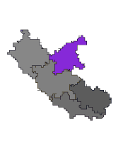 Carte de la région sélectionnée LATIUM - SABINA et BASSO CICOLANO