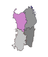 Cartina della regione selezionata SARDEGNA - Nurra, Sassarese, Anglona, Marghine, Montiferro