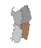 Cartina della regione selezionata SARDEGNA - Barbagia, Ogliastra, Sarcindano, Gerrei, Sarrabus