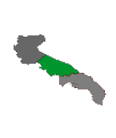 Cartina della regione selezionata PUGLIA - Terra di Bari