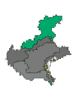 Cartina della regione selezionata VENETO - Veneto Alpino
