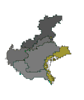 Cartina della regione selezionata ﻿VENETO - Laguna