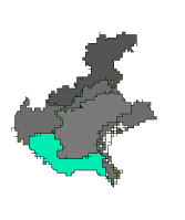Mapa da região selecionada VÉNETO - POLESINE