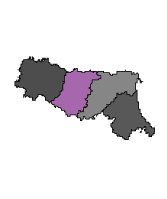Cartina della regione selezionata EMILIA ROMAGNA - Reggio Emilia - Modena