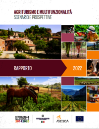 Copertina del Rapporto "Agriturismo e multifunzionalità" 2022